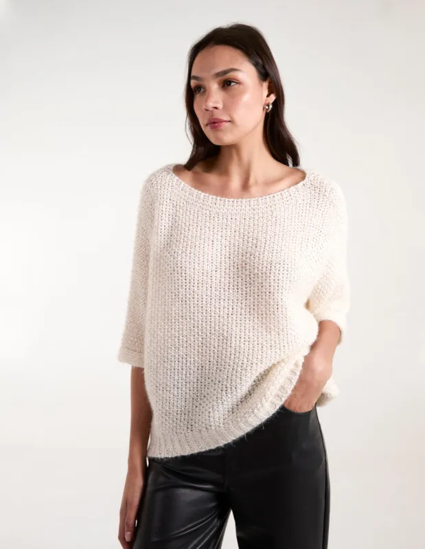 Fluffy Textured Knit Jumper sold by Blue Vanilla