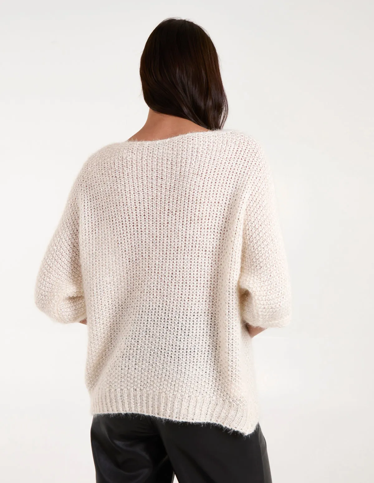 Fluffy Textured Knit Jumper sold by Blue Vanilla product image thumbnail 5