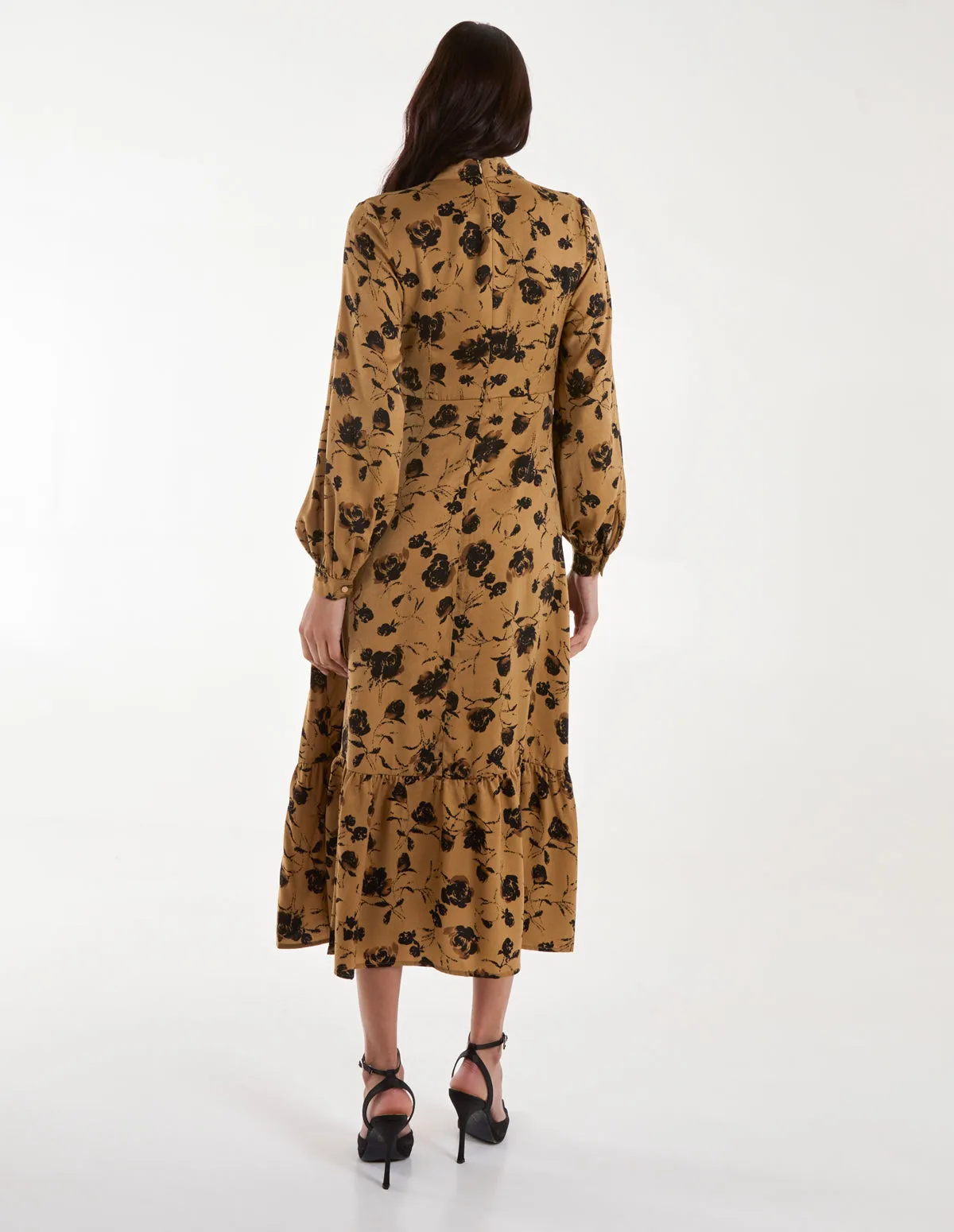 High Neck Midi Dress With Tier sold by Blue Vanilla product image thumbnail 4