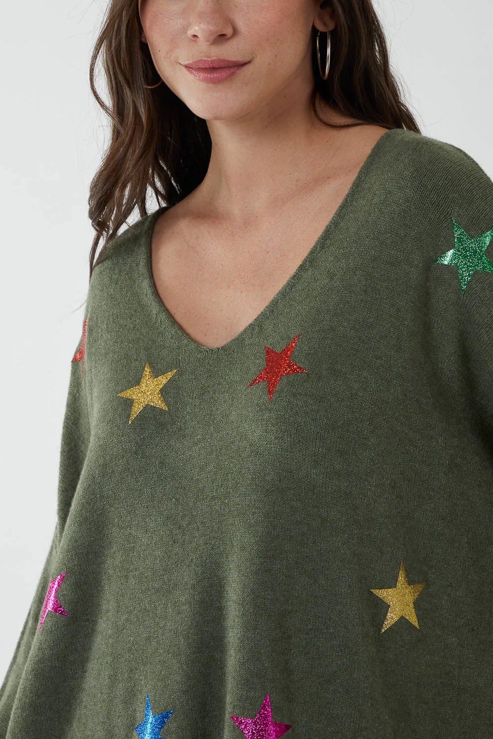 Multi Star Fine Knit Jumper sold by Blue Vanilla product image thumbnail 3