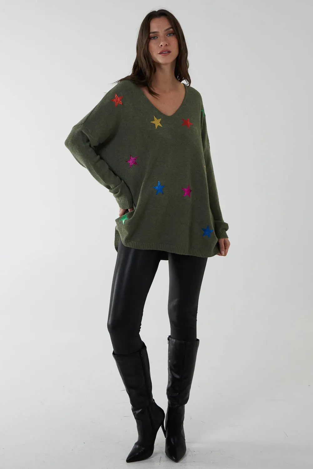 Multi Star Fine Knit Jumper sold by Blue Vanilla product image thumbnail 2