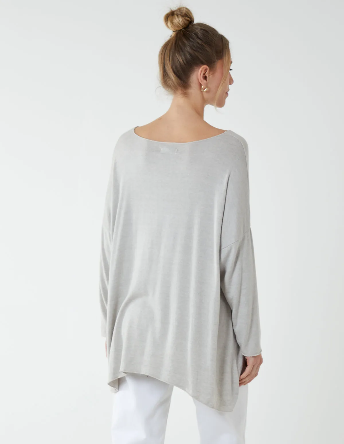 Oversize Cashmere Like Cut And Sew Jumper sold by Blue Vanilla product image thumbnail 4