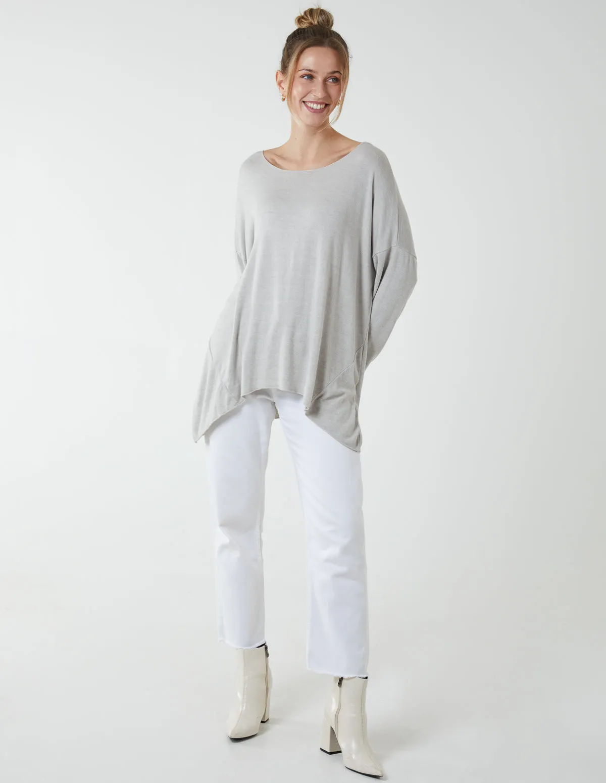 Oversize Cashmere Like Cut And Sew Jumper sold by Blue Vanilla
