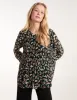 Leopard Pleated Blouse sold by Blue Vanilla