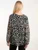 Leopard Pleated Blouse sold by Blue Vanilla