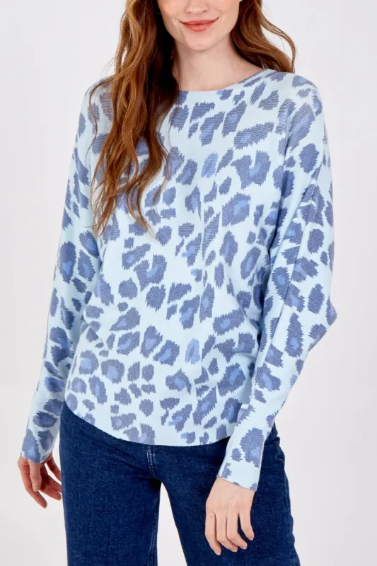 Batwing Leopard Print Jumper sold by Blue Vanilla