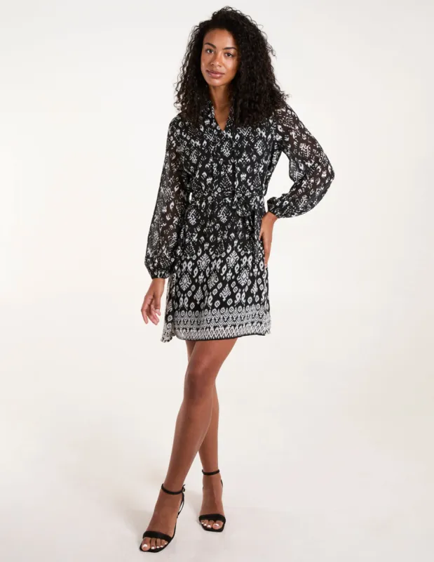 Tie Neck & Waist Mini Smock Dress sold by Blue Vanilla