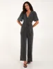 Lurex Belted Waist Flared Jumpsuit sold by Blue Vanilla