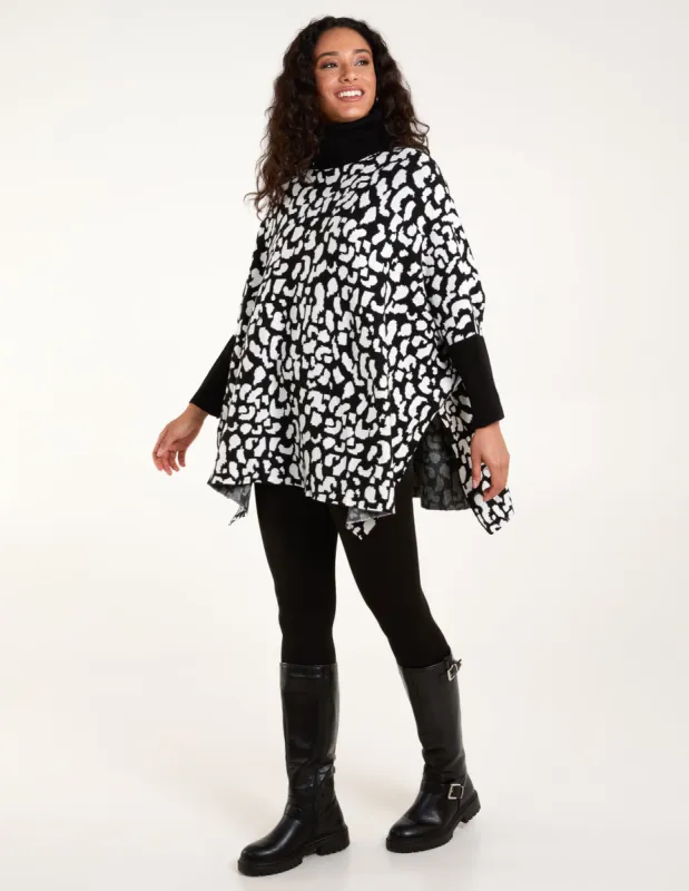 Animal Print Roll Neck Jumper sold by Blue Vanilla