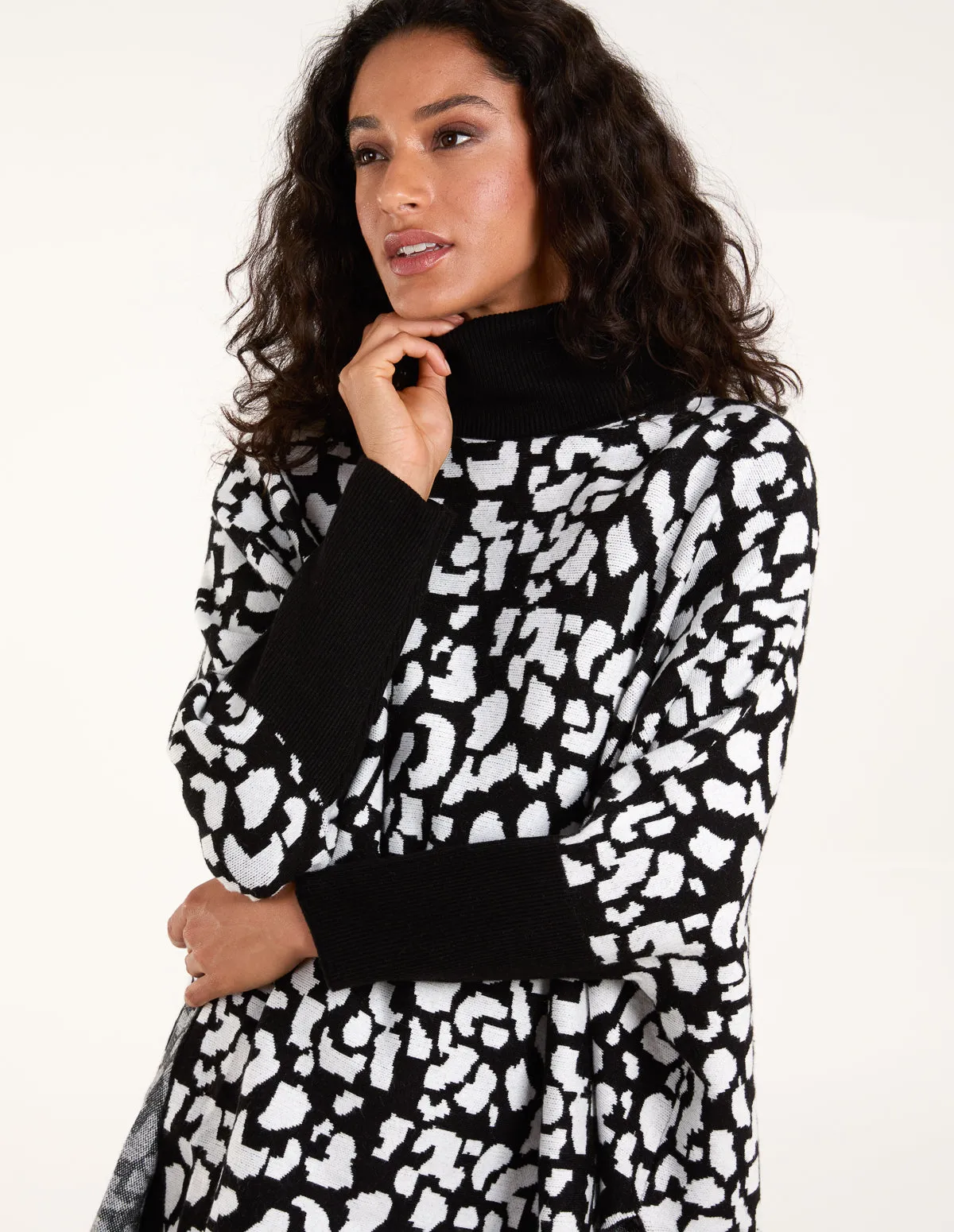 Animal Print Roll Neck Jumper sold by Blue Vanilla product image thumbnail 2