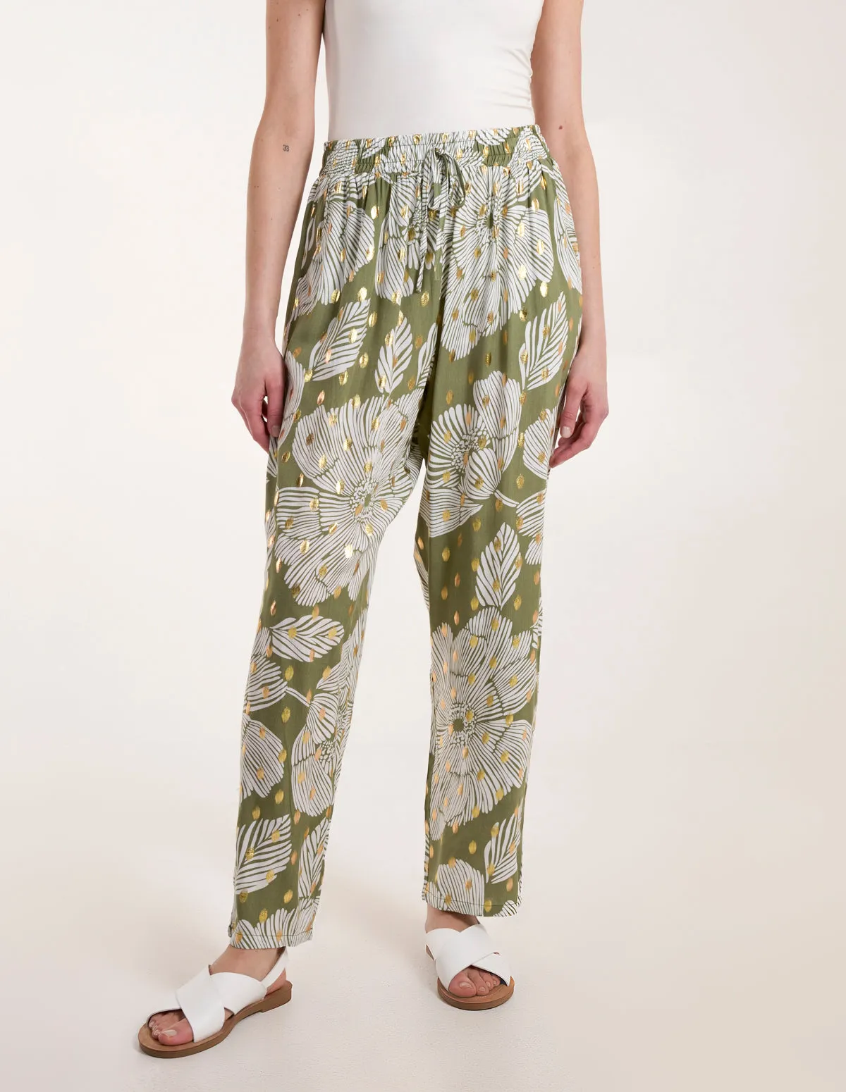 Gold Foil Printed Trousers sold by Blue Vanilla product image thumbnail 2