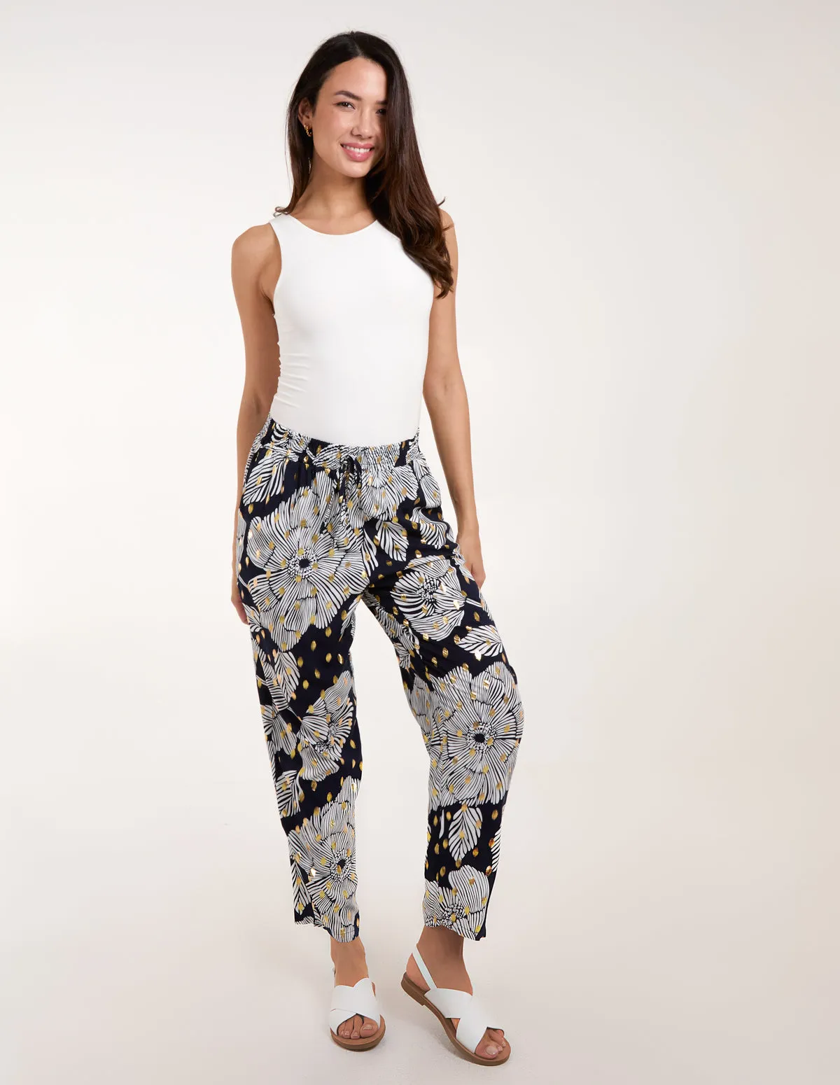 Gold Foil Printed Trousers sold by Blue Vanilla product image thumbnail 2