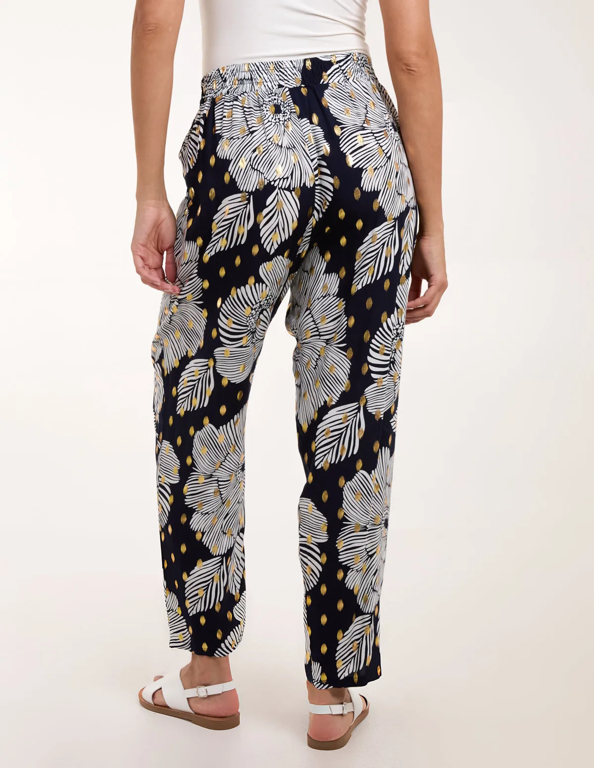 Gold Foil Printed Trousers sold by Blue Vanilla product image thumbnail 4