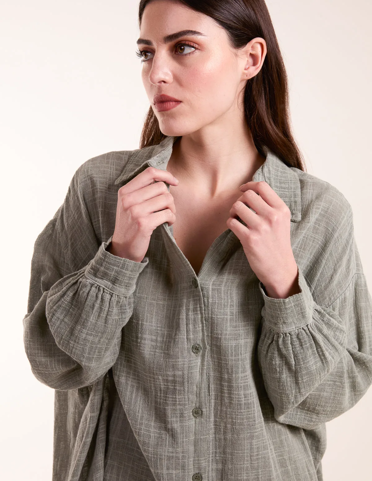 Linen Oversized Shirt sold by Blue Vanilla product image thumbnail 2