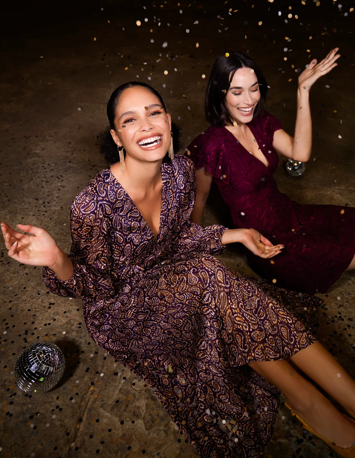 Paisley Printed Shirred Waist Maxi Dress sold by Blue Vanilla