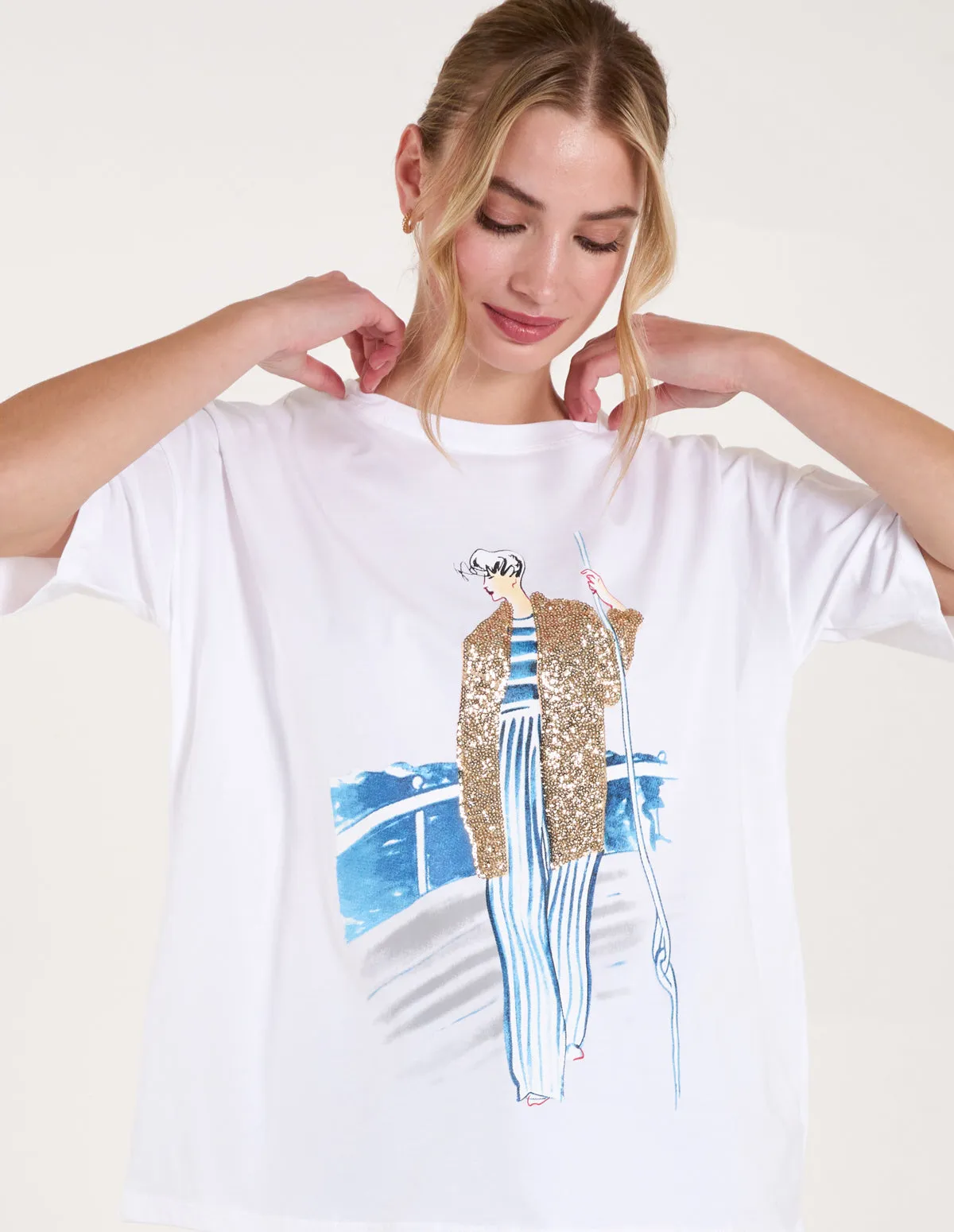 Sequin Cruise T-Shirt sold by Blue Vanilla product image thumbnail 2