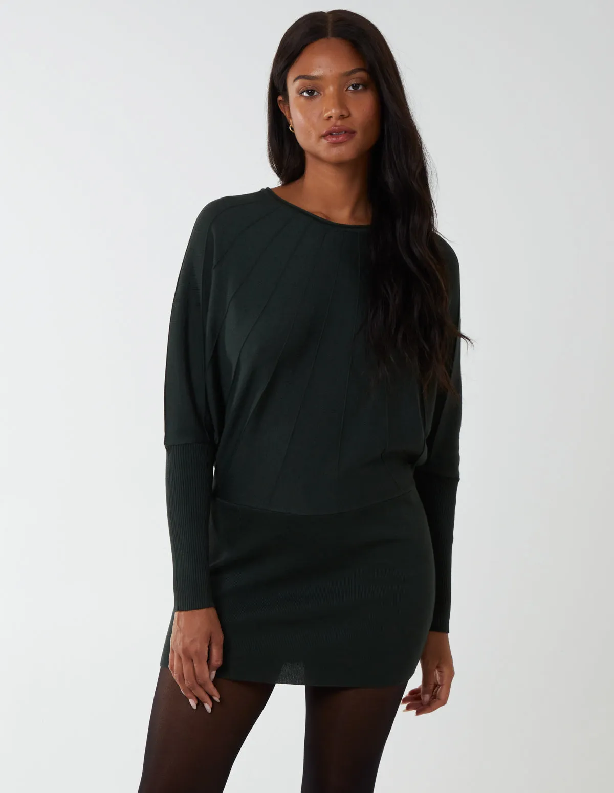 Batwing Ribbed Hem Tunic sold by Blue Vanilla product image thumbnail 2