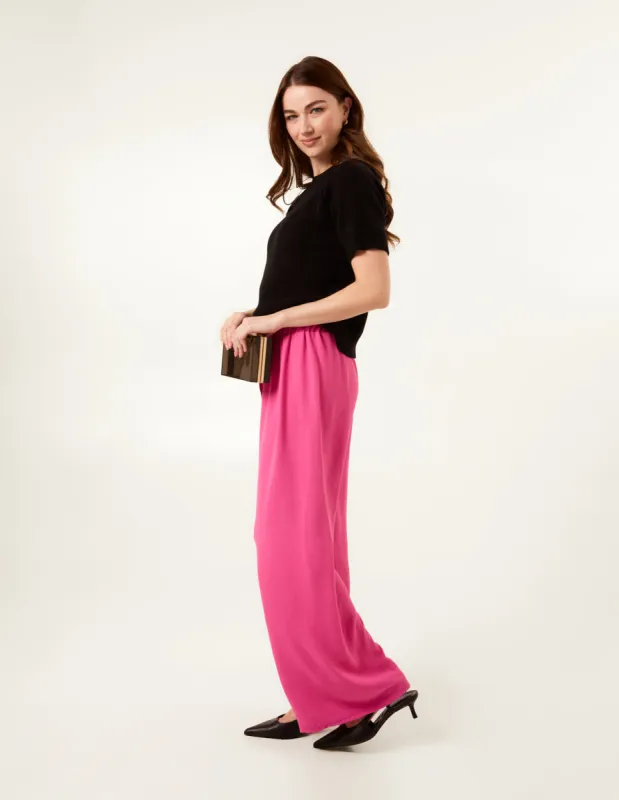 Drawstring Wide Leg Trousers sold by Blue Vanilla