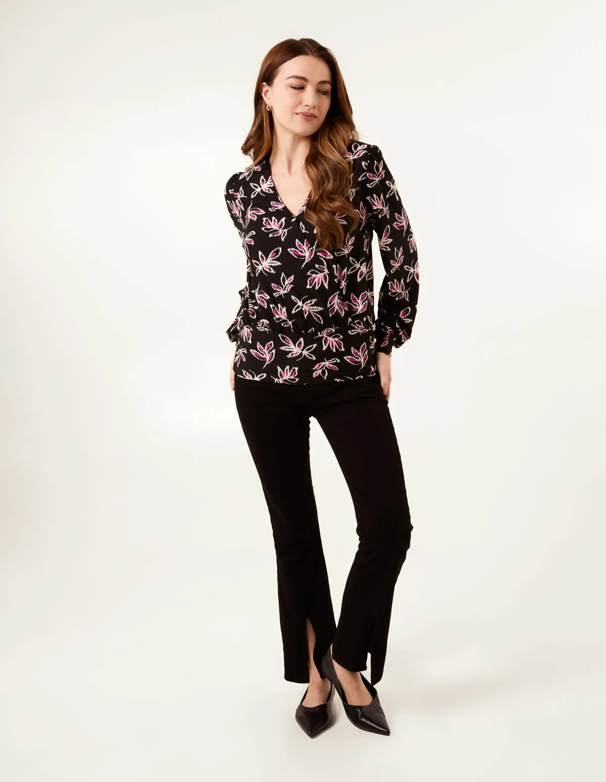 Deep Hem Wrap Top sold by Blue Vanilla product image thumbnail 3