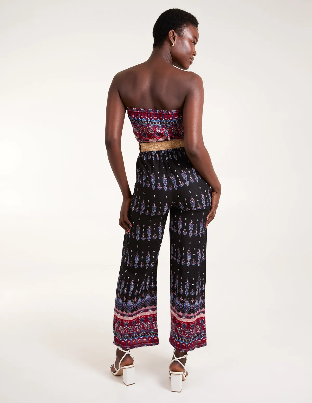 Aztec Woven Belted Bandeau Jumpsuit sold by Blue Vanilla product image thumbnail 4