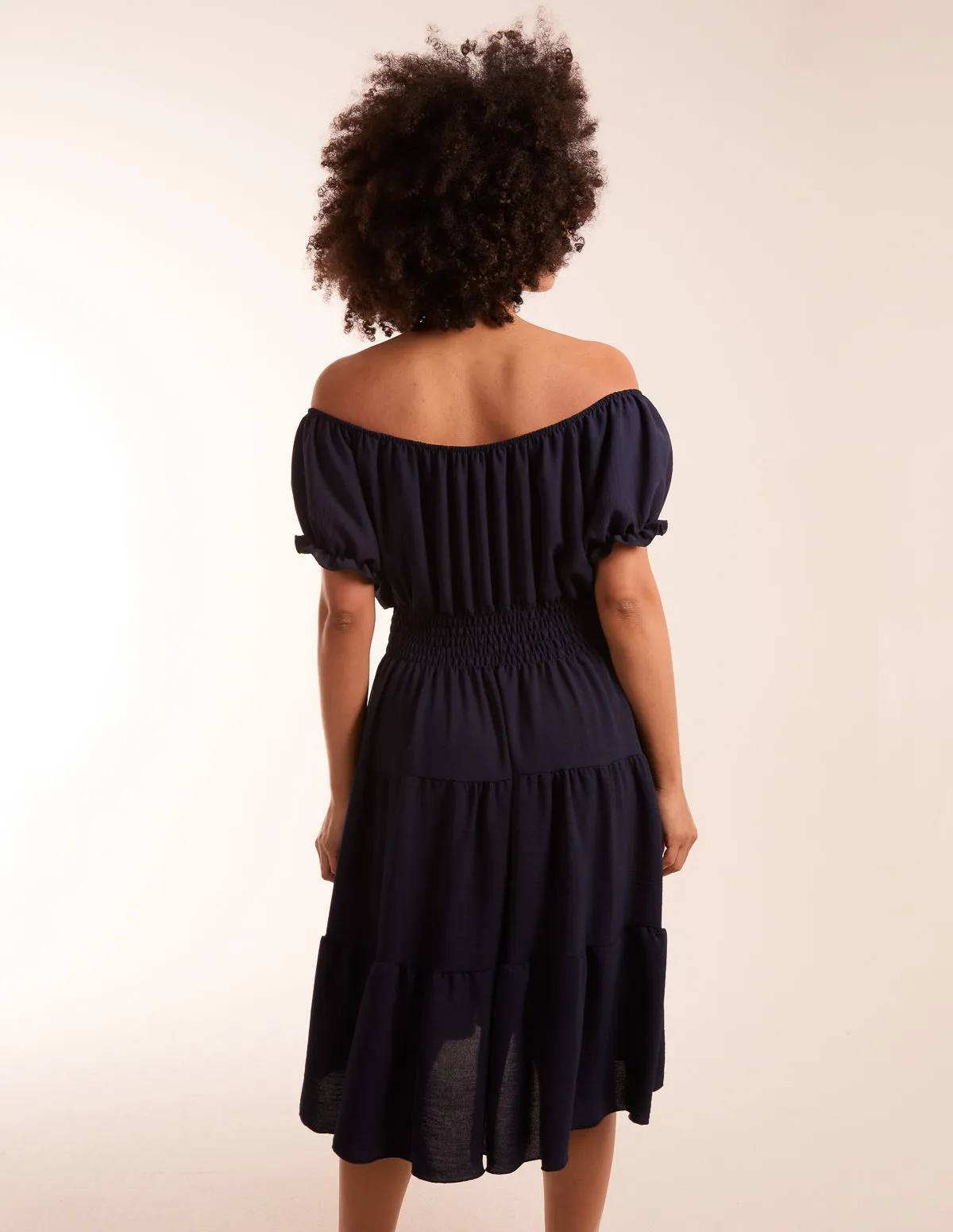 Coconut Button Bardot Dress sold by Blue Vanilla product image thumbnail 4