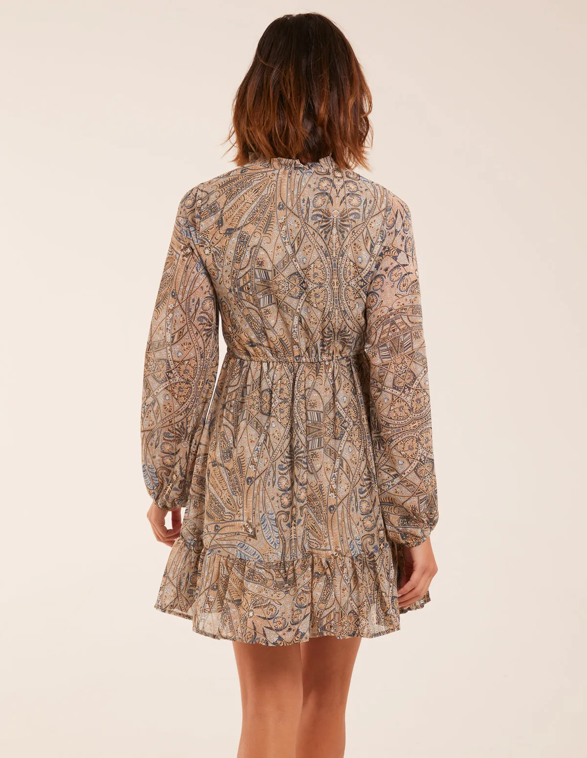 Paisley Tassel Front Mini Dress sold by Blue Vanilla product image thumbnail 4
