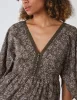 Crochet Detailing Kimono Sleeve Paisley Dress sold by Blue Vanilla