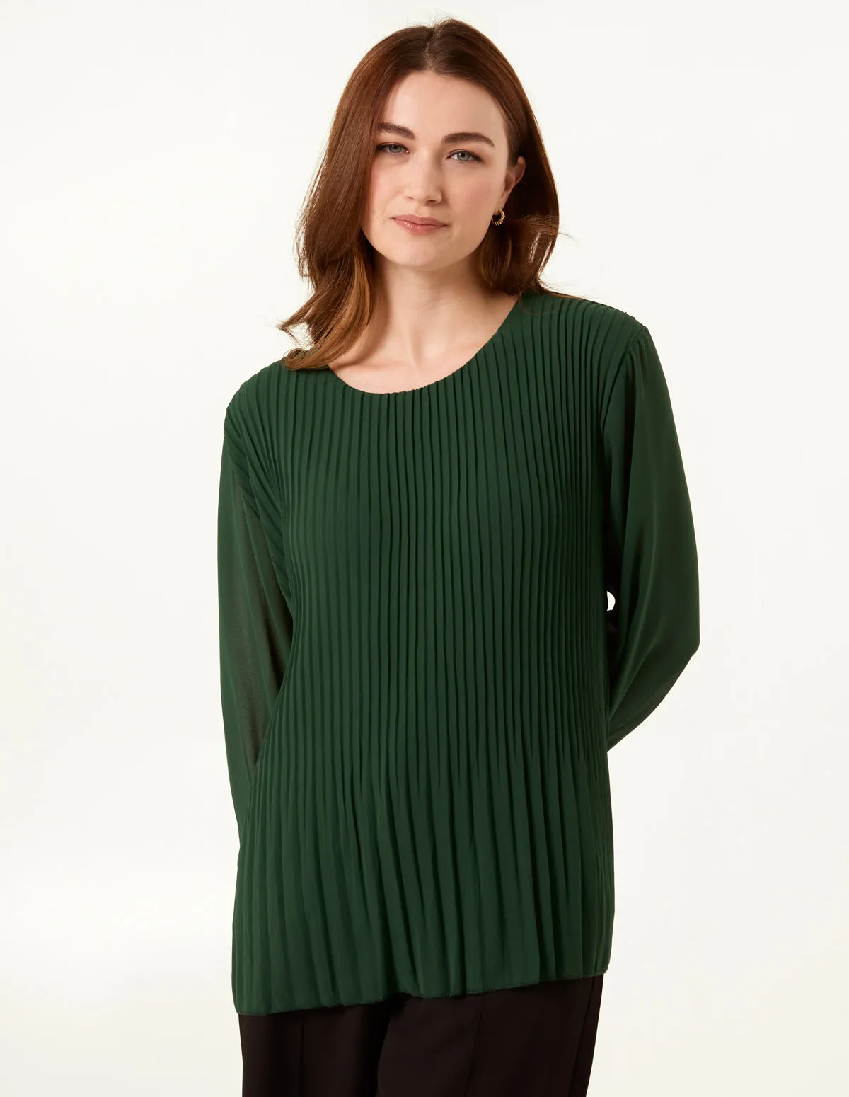 Necklace Pleated Chiffon Top sold by Blue Vanilla product image thumbnail 2