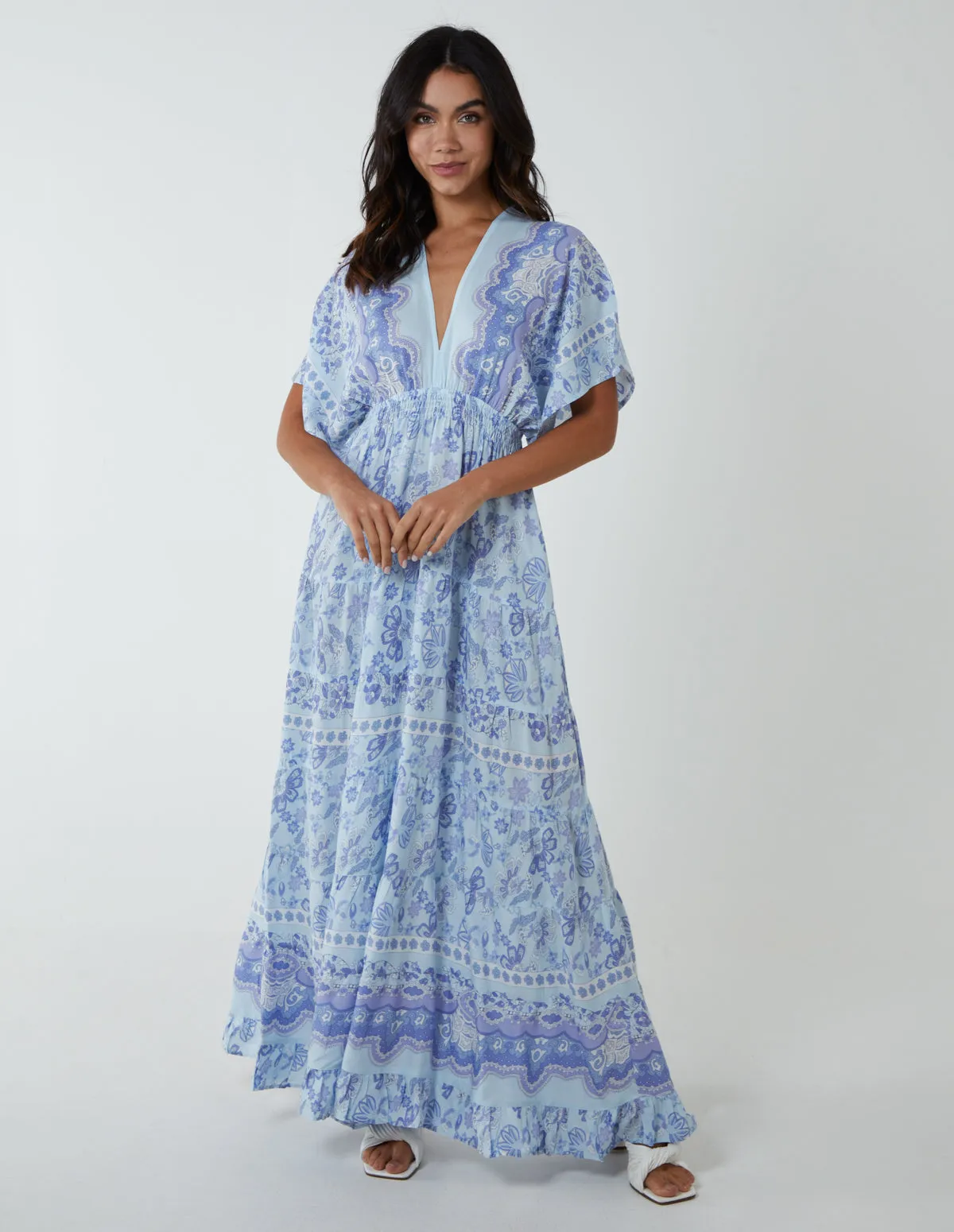 Tiered Hem Maxi Dress sold by Blue Vanilla product image thumbnail 3