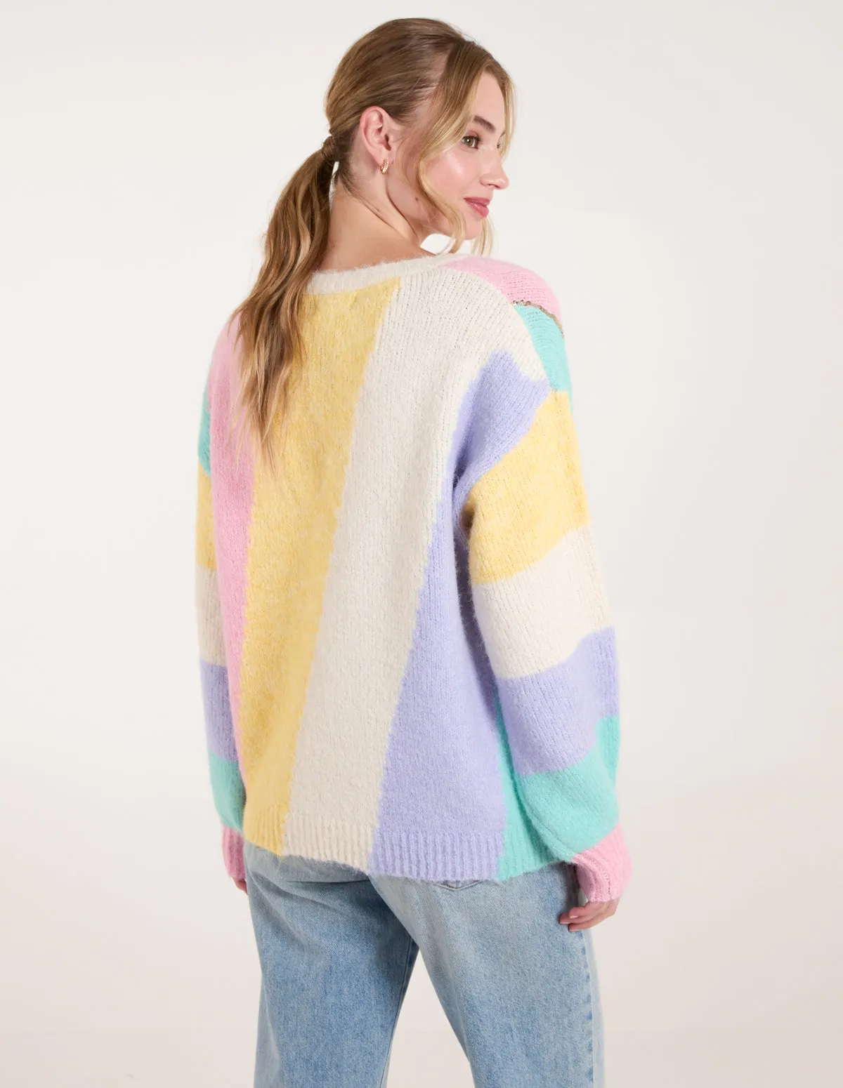 Stripe Sequin Detailed Jumper sold by Blue Vanilla product image thumbnail 4