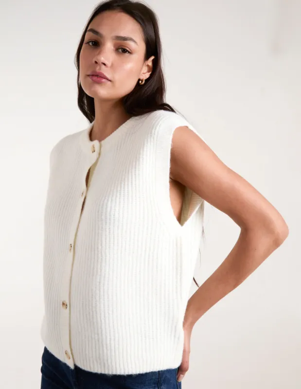 Ribbed Knit Vest sold by Blue Vanilla