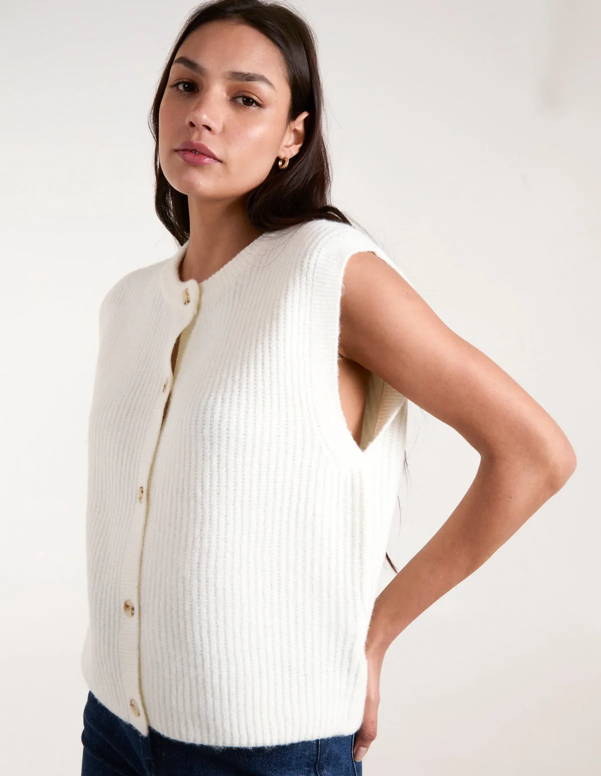 Ribbed Knit Vest sold by Blue Vanilla