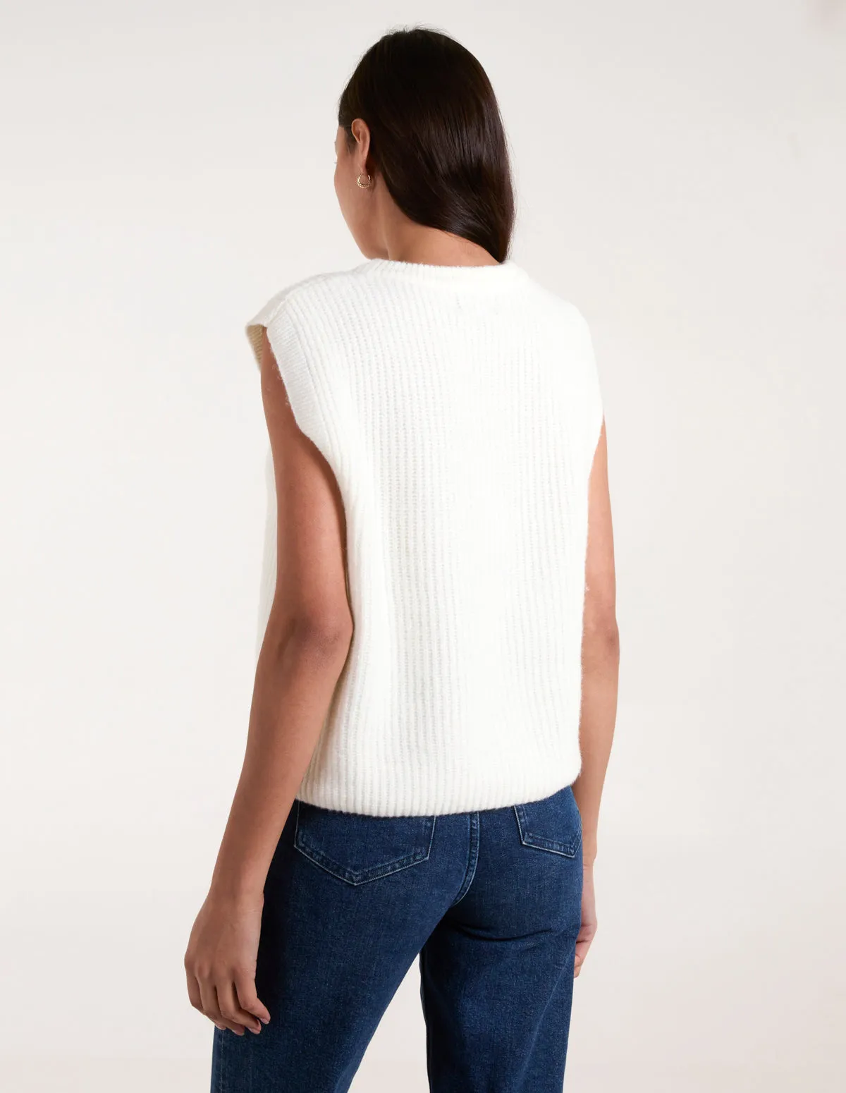 Ribbed Knit Vest sold by Blue Vanilla product image thumbnail 4
