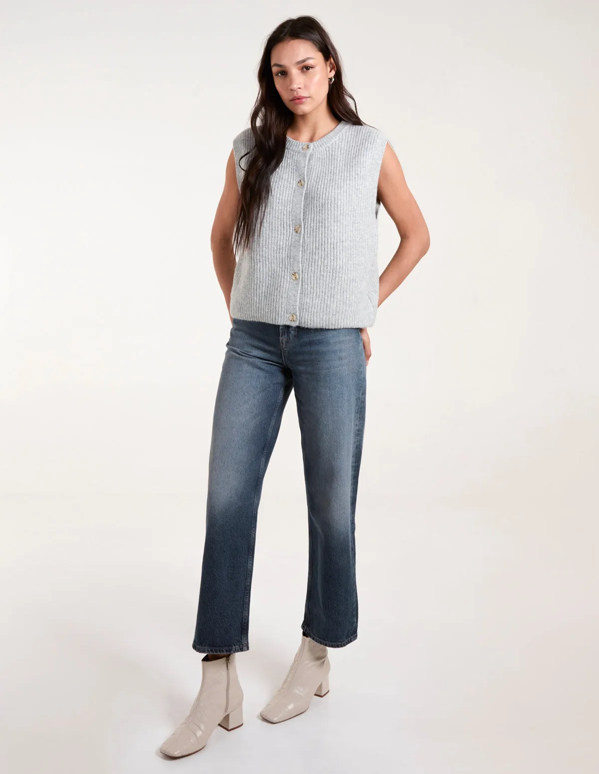 Ribbed Knit Vest sold by Blue Vanilla product image thumbnail 3