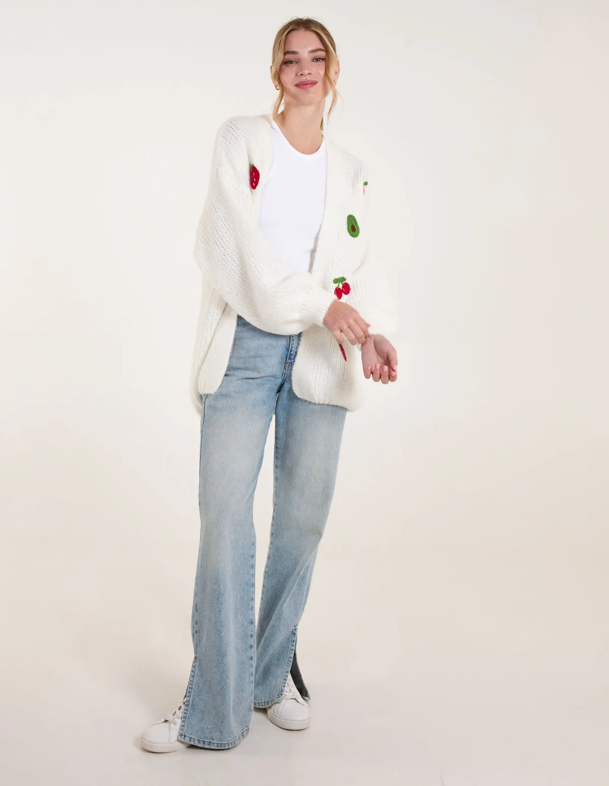 Embroidery Fruit Cardigan sold by Blue Vanilla product image thumbnail 3