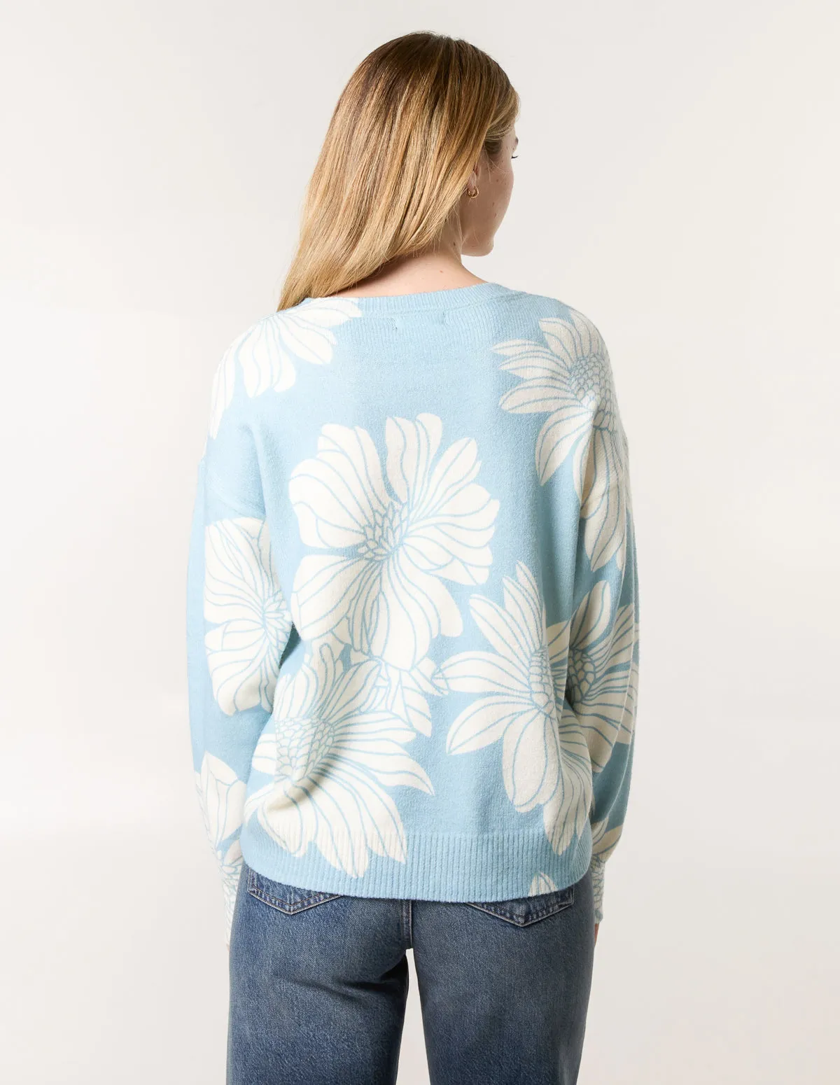 Large Flower Embellished Jumper sold by Blue Vanilla product image thumbnail 4