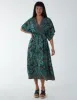 Paisley Kimono Sleeve Midi Dress sold by Blue Vanilla