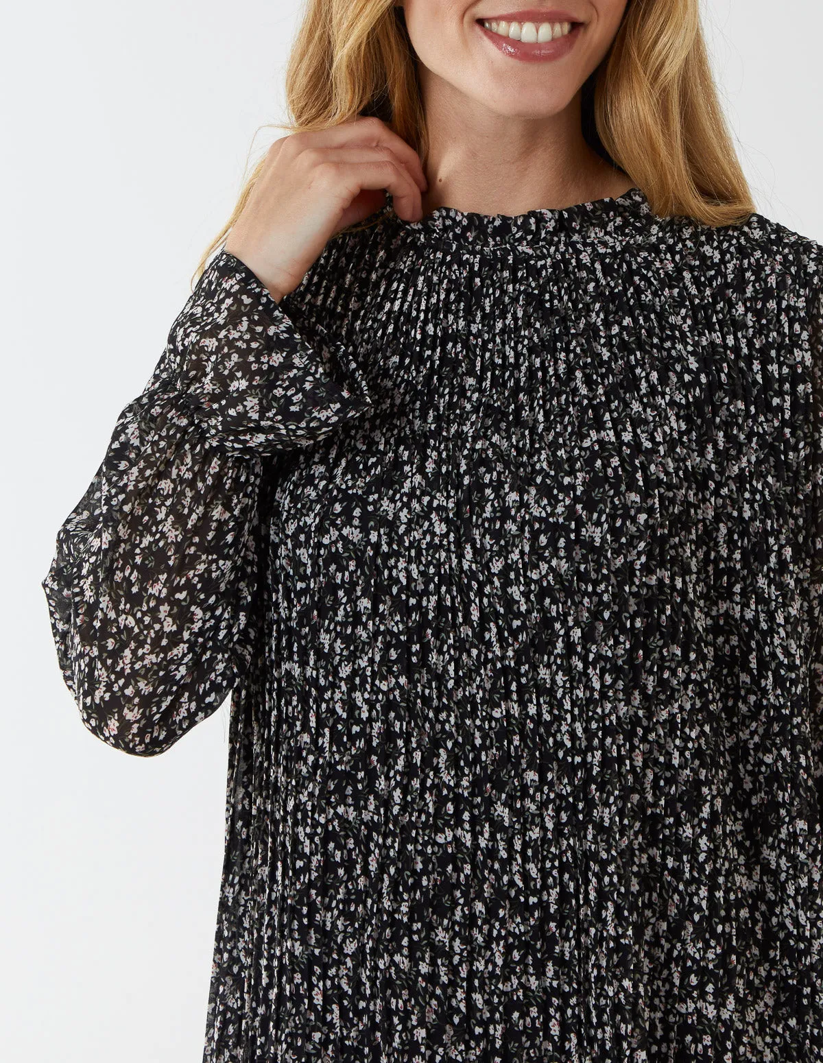 Half Pleat Mini Swing Dress sold by Blue Vanilla product image thumbnail 3