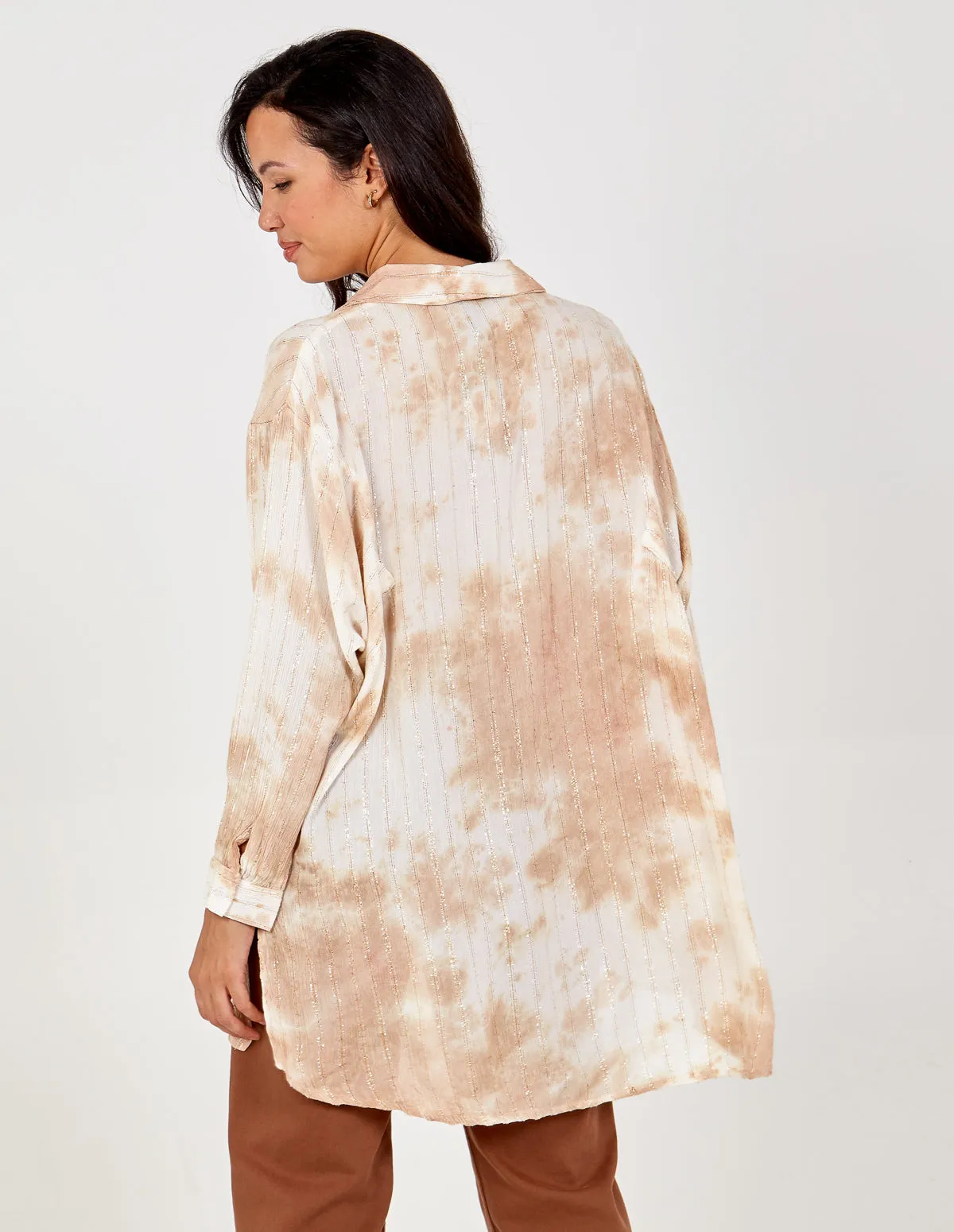 OMANAHIL - Oversized Metalic Stitch Shirt sold by Blue Vanilla product image thumbnail 2