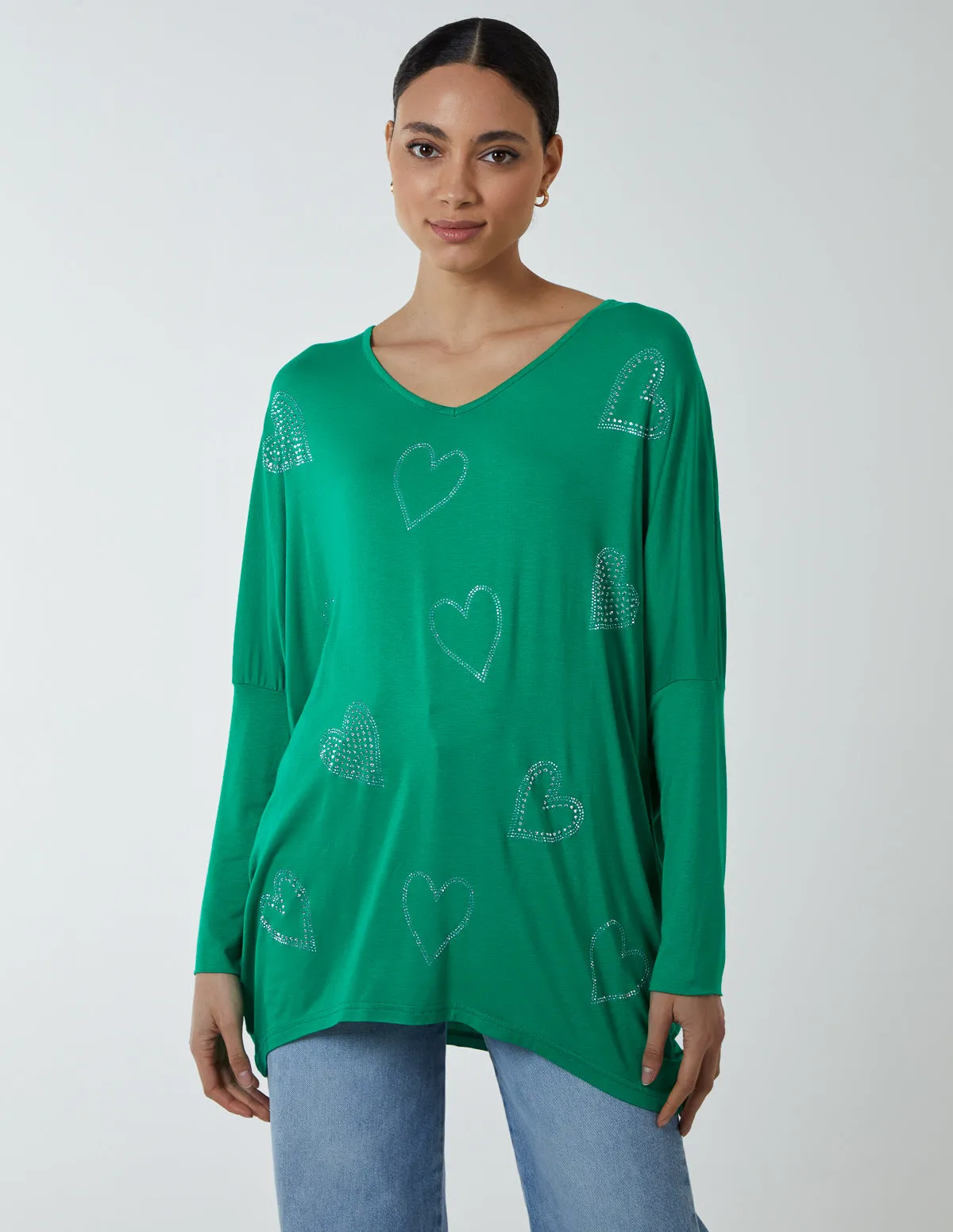 Hotfix Multi Heart Batwing Top sold by Blue Vanilla product image thumbnail 3