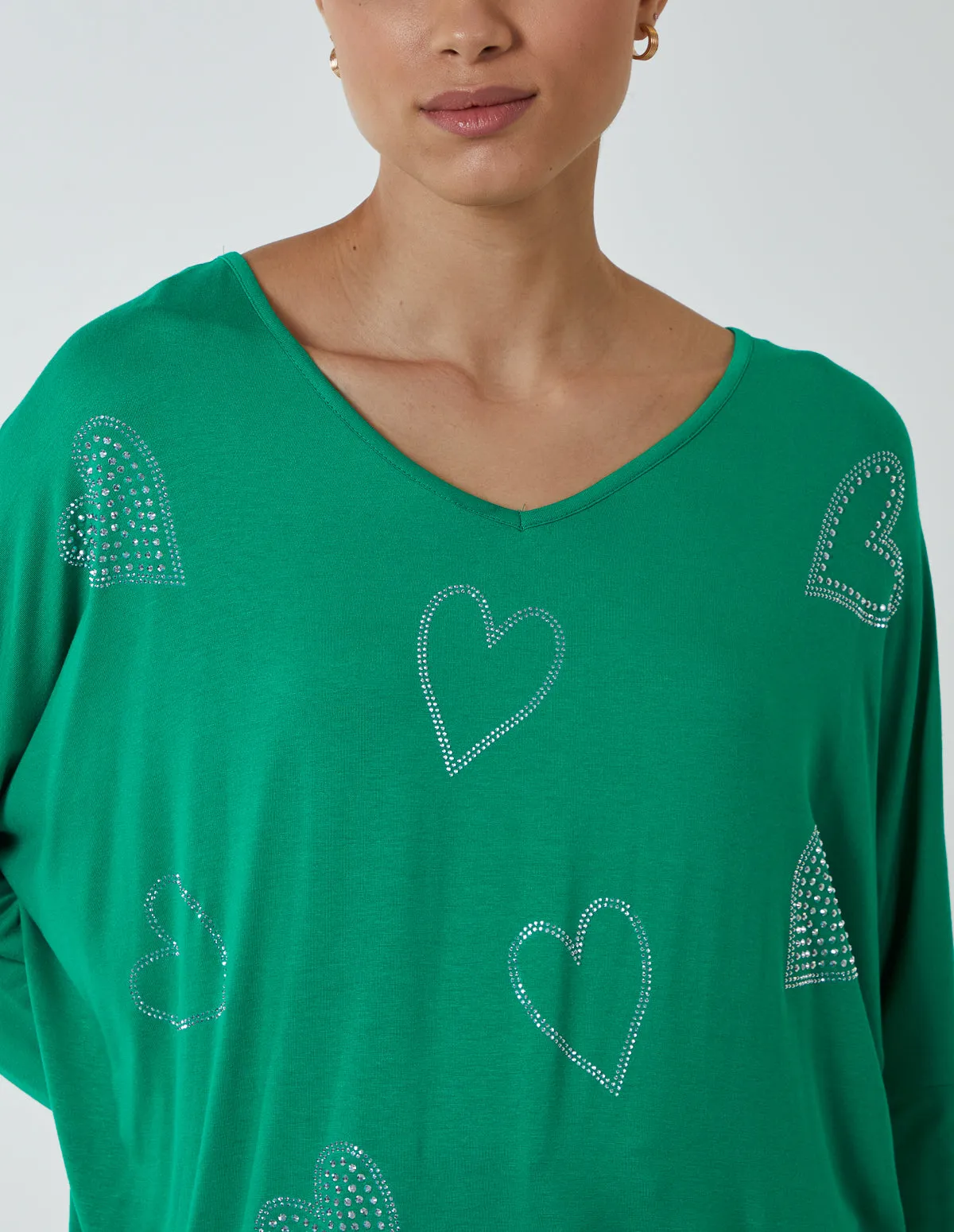 Hotfix Multi Heart Batwing Top sold by Blue Vanilla product image thumbnail 2