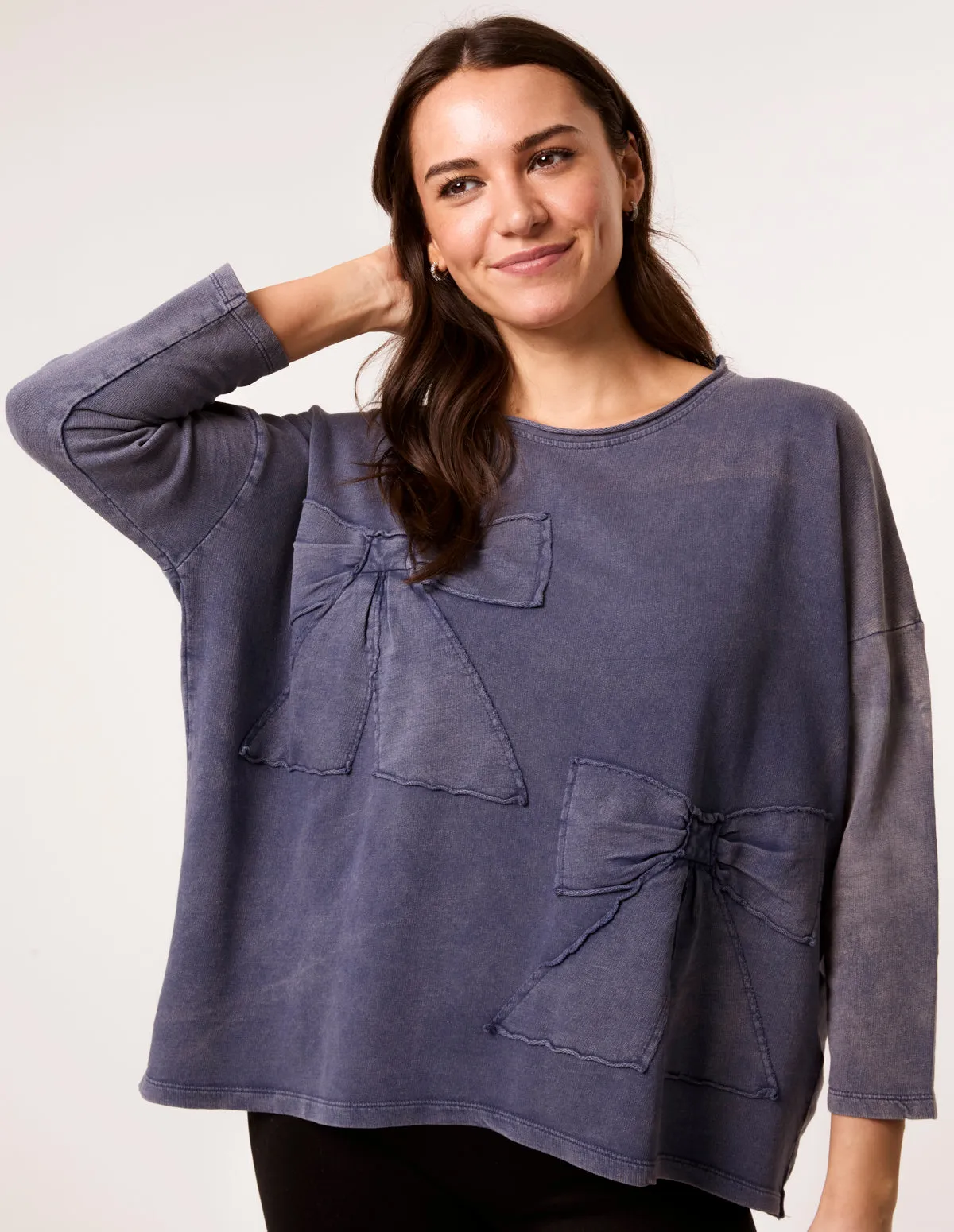 Bow Sweatshirt sold by Blue Vanilla product image thumbnail 2