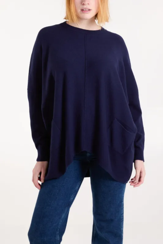 Round Neck Pocket Jumper sold by Blue Vanilla