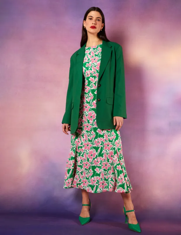 Midi Dress With Godet Insert sold by Blue Vanilla