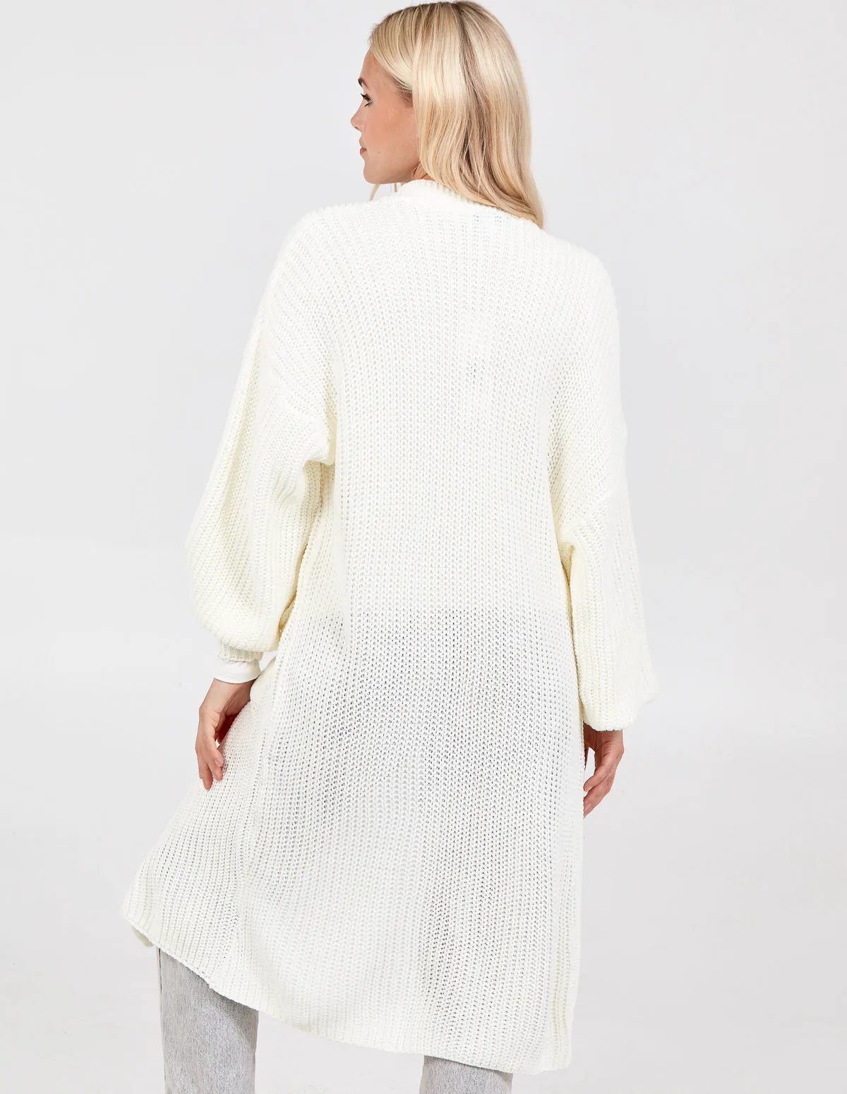 Longline Double Pocket Knitted Cardigan sold by Blue Vanilla product image thumbnail 5
