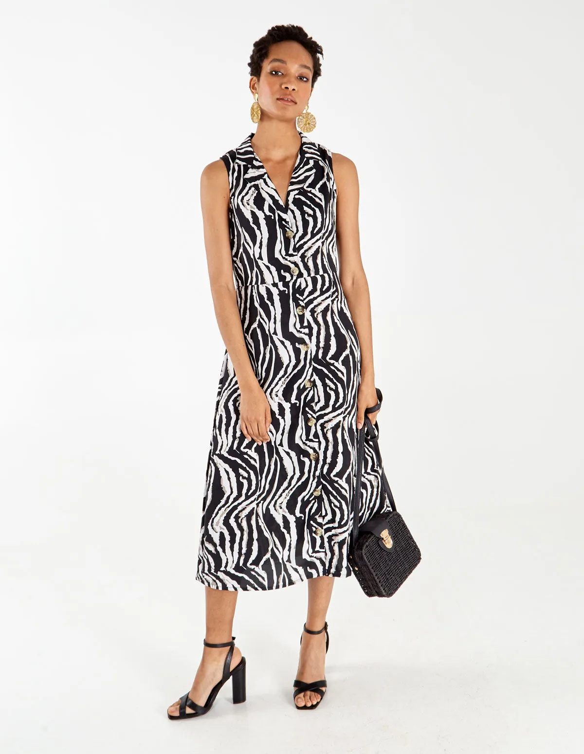 Zebra Shirt Dress sold by Blue Vanilla product image thumbnail 2