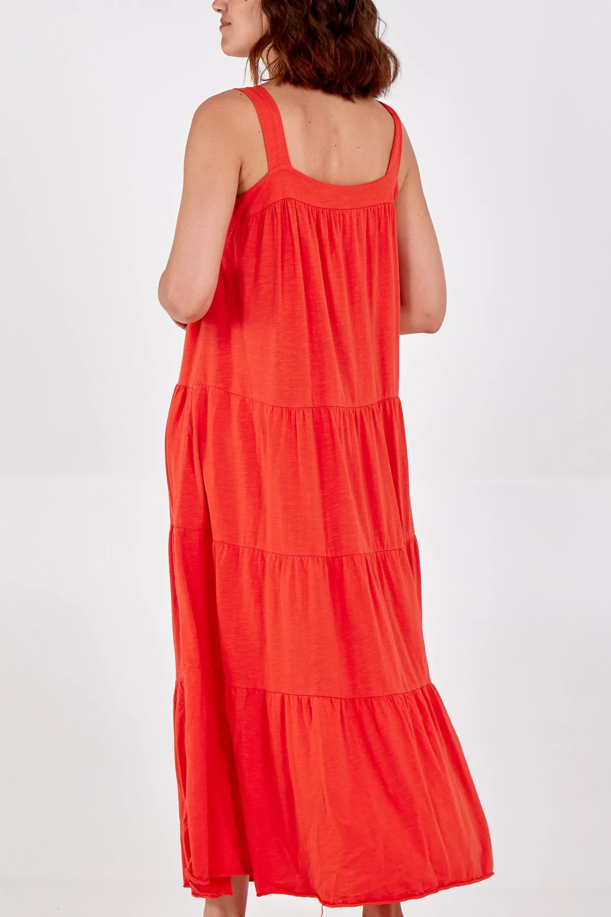 Square Neck Tiered Slvless Maxi Dress sold by Blue Vanilla product image thumbnail 2