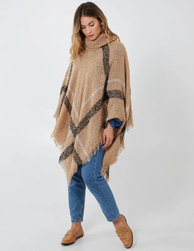 Oversized Roll Neck Poncho sold by Blue Vanilla