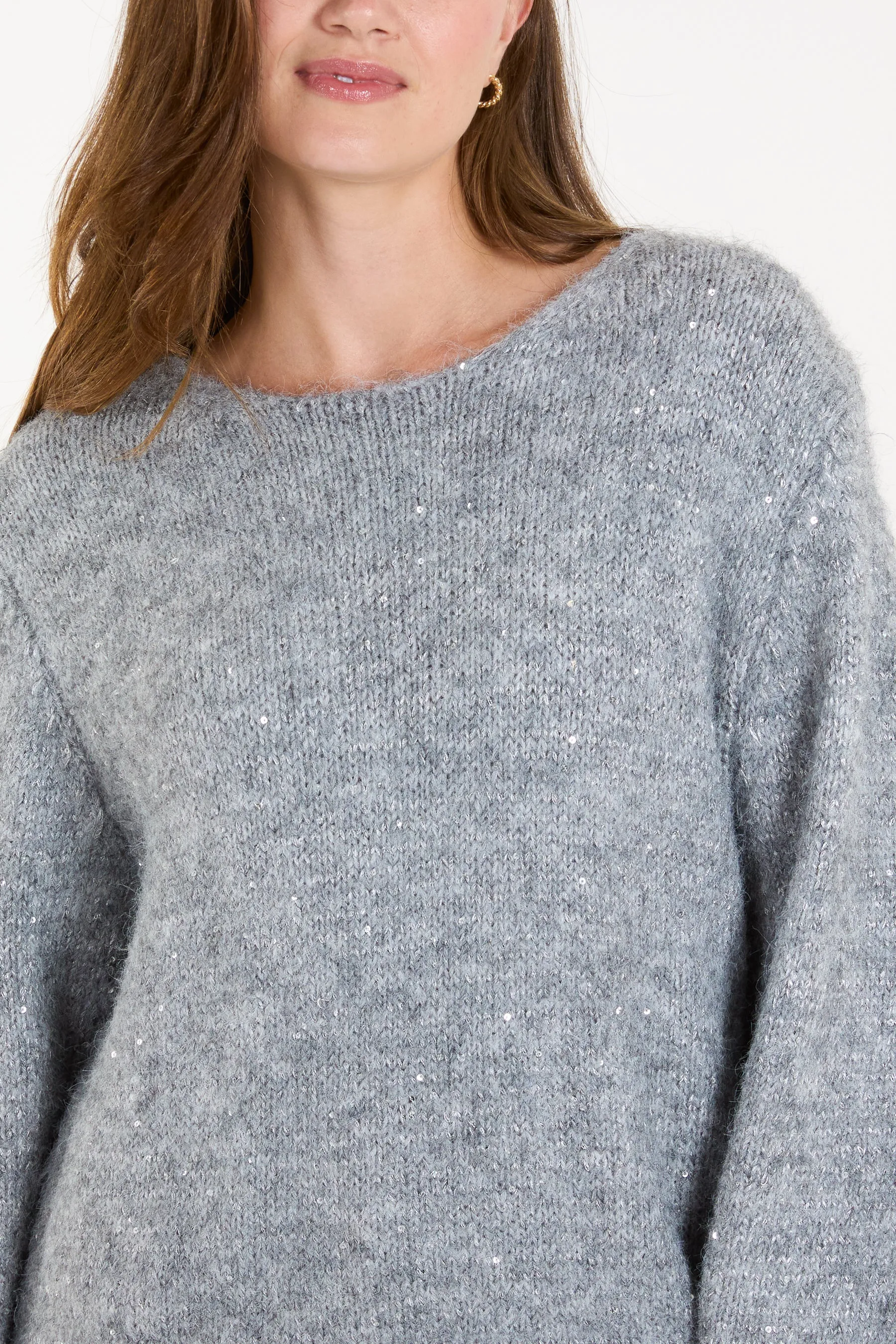 Fluffy Sequin Knit Jumper sold by Blue Vanilla product image thumbnail 3