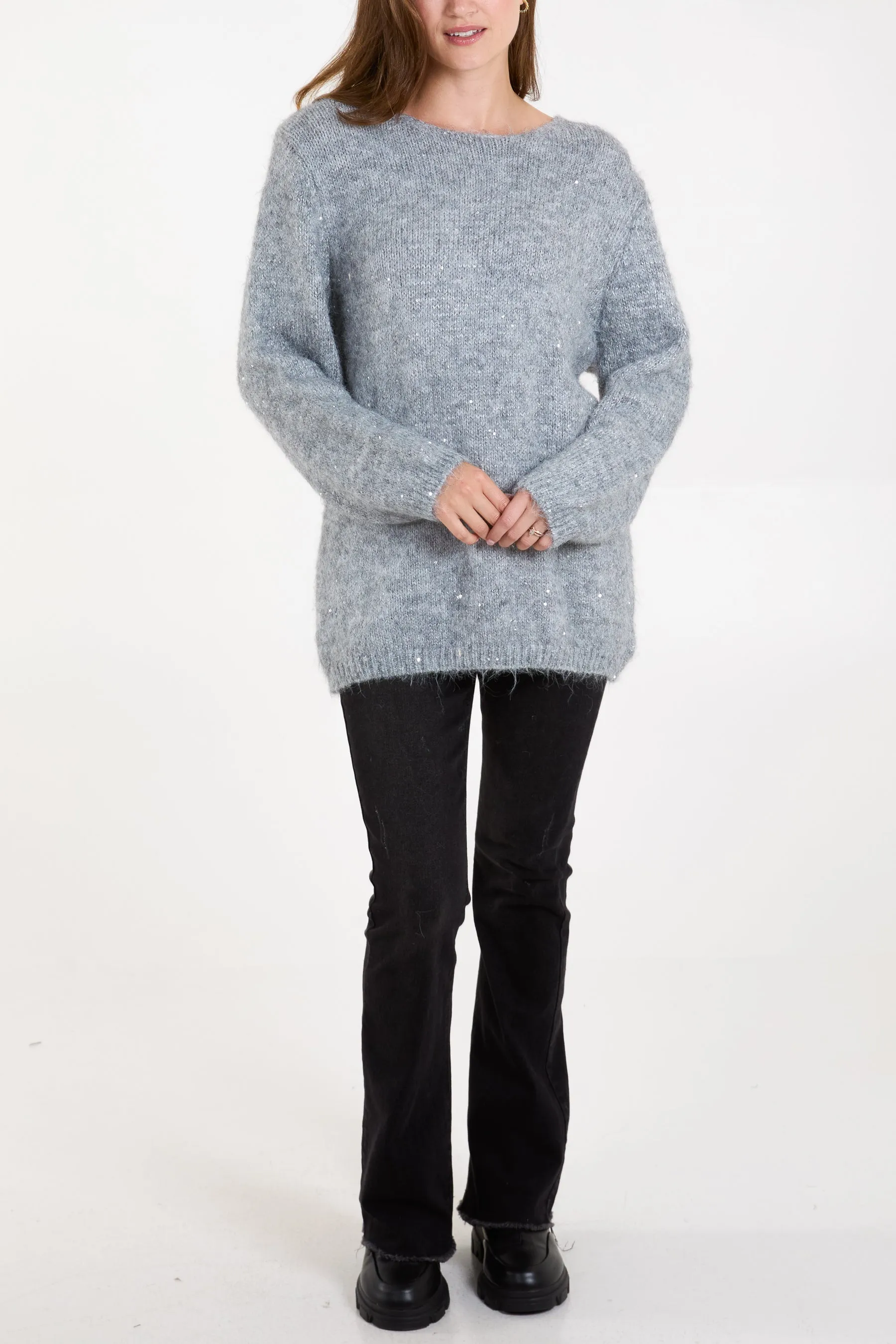 Fluffy Sequin Knit Jumper sold by Blue Vanilla product image thumbnail 2